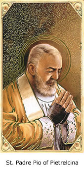 St. Padre Pio of Pietrelcina.